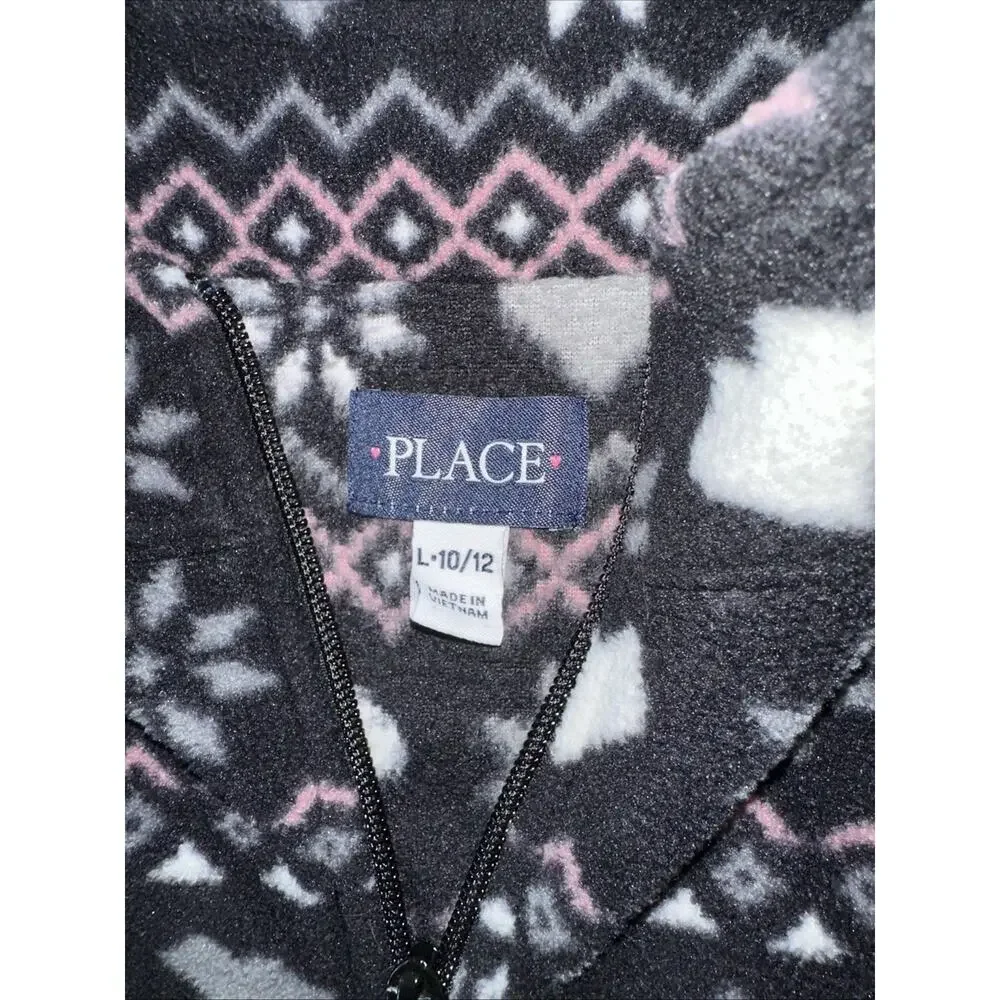 Big Girls size 10-12 Children Place Cozy Long Sleeve Fleece Pullover Top